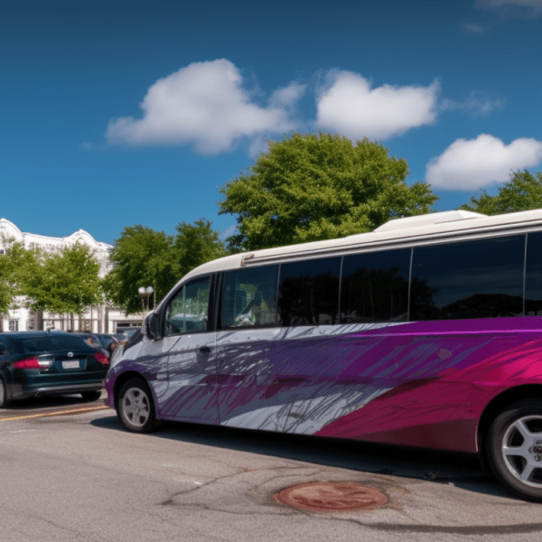 JazzFest-goer parked at the designated Park and Ride location