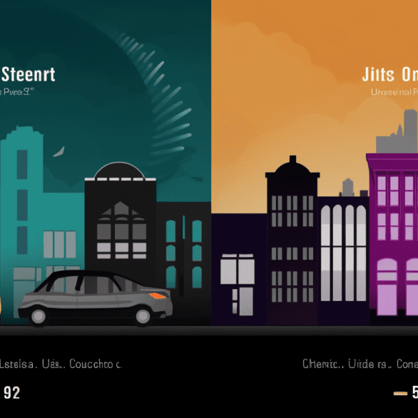 image that depicts the convenience and cost comparison of taking an Uber ride to JazzFest