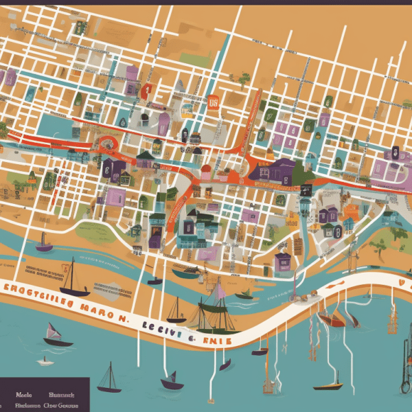 image showcasing the New Orleans Bike Share Stations map