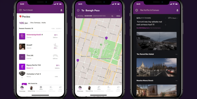 an image that visually depicts the cost breakdown of a Lyft ride to Jazzfest, including the fare, tip, and any applicable discounts or promotions. Show the route and landmarks along the way.