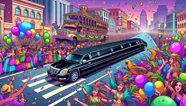 luxury transportation for mardi gras in new orleans